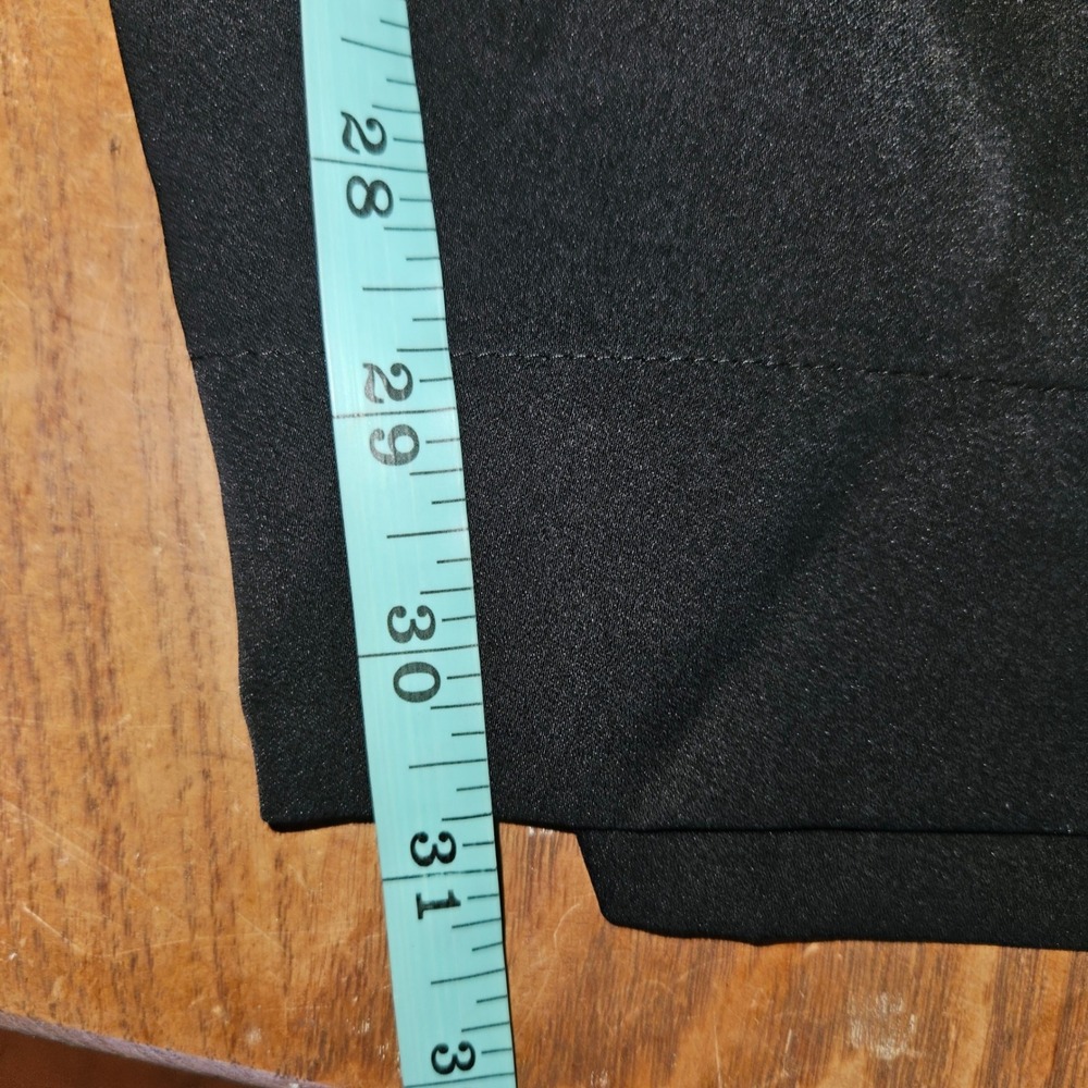 The Drop x @kelclight Black Satin Wide Leg Cargo Pants XL Drawstring Waist - Picture 9 of 9